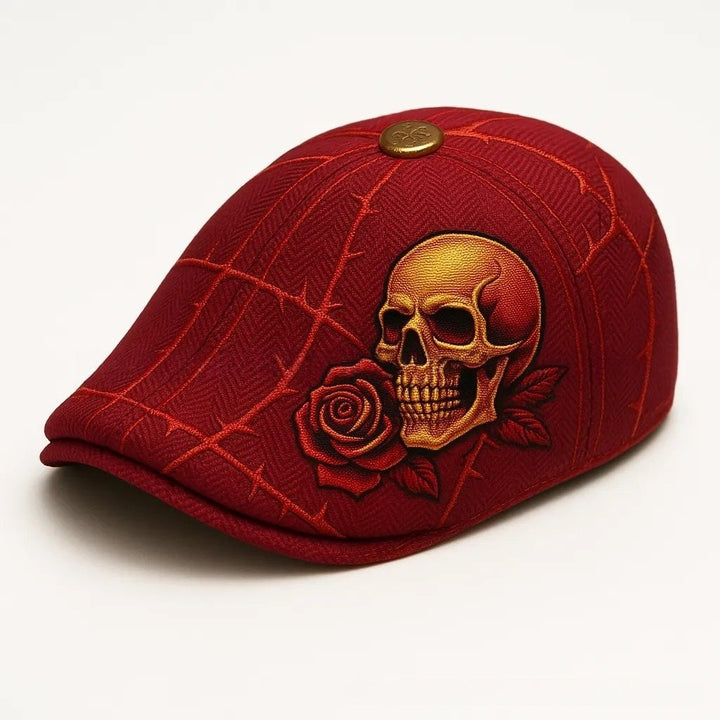 Mavros - Skull Emblem Flat Cap