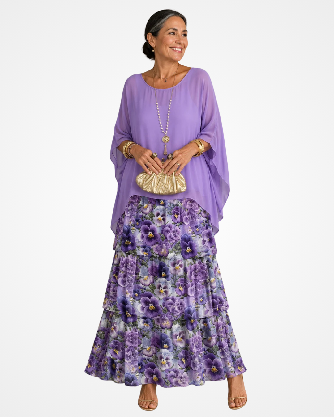 Sylvia - Soft-Touch Flowing Maxi Dress