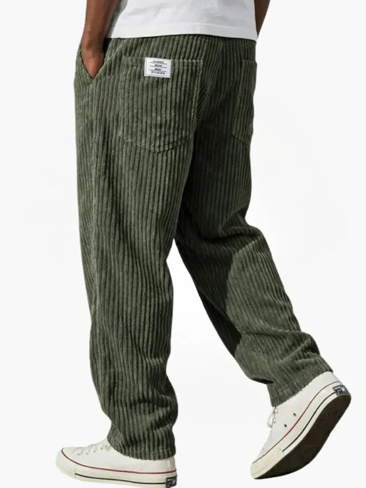 Faren - Textured Drawstring Trousers