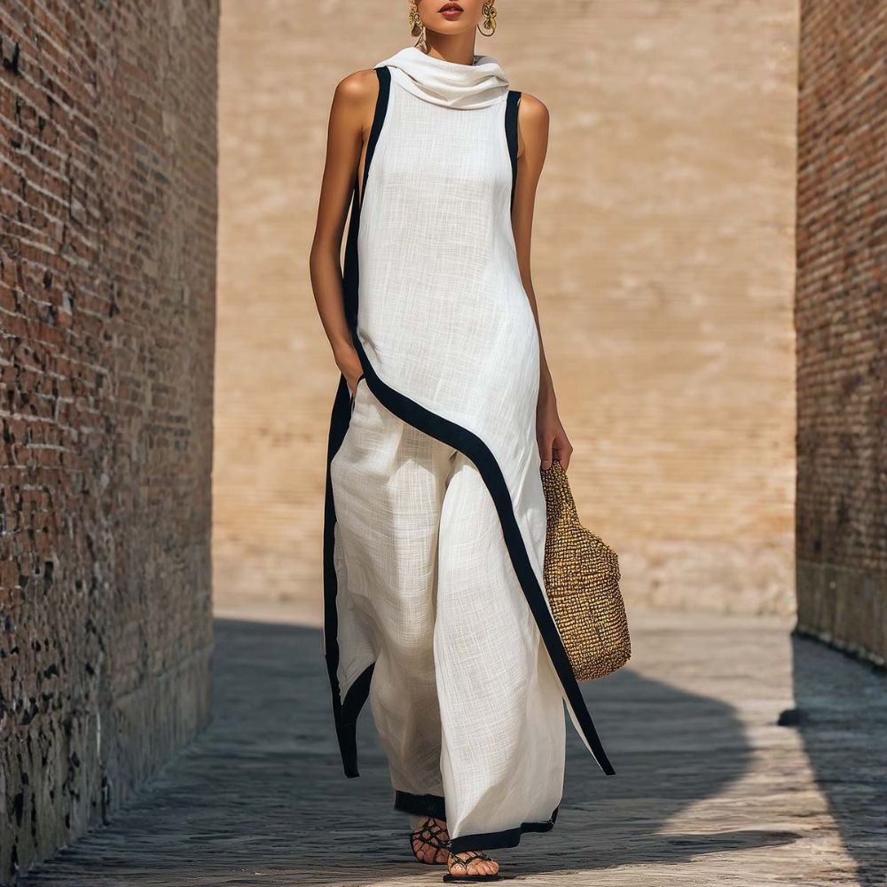 Florine - Sleeveless Layered Two Piece Set