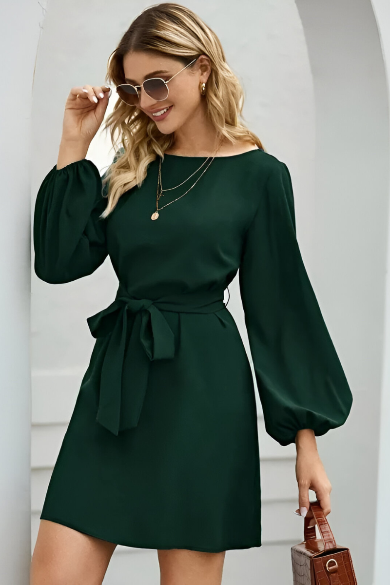Trinity - Elegant Casual Belted Dress