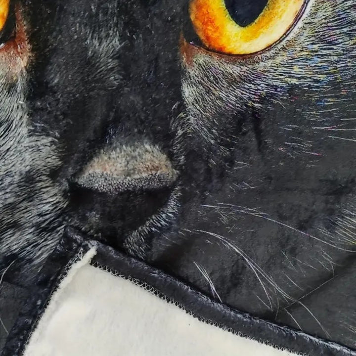 Kairis - Night Whisker Cat Throw Blanket