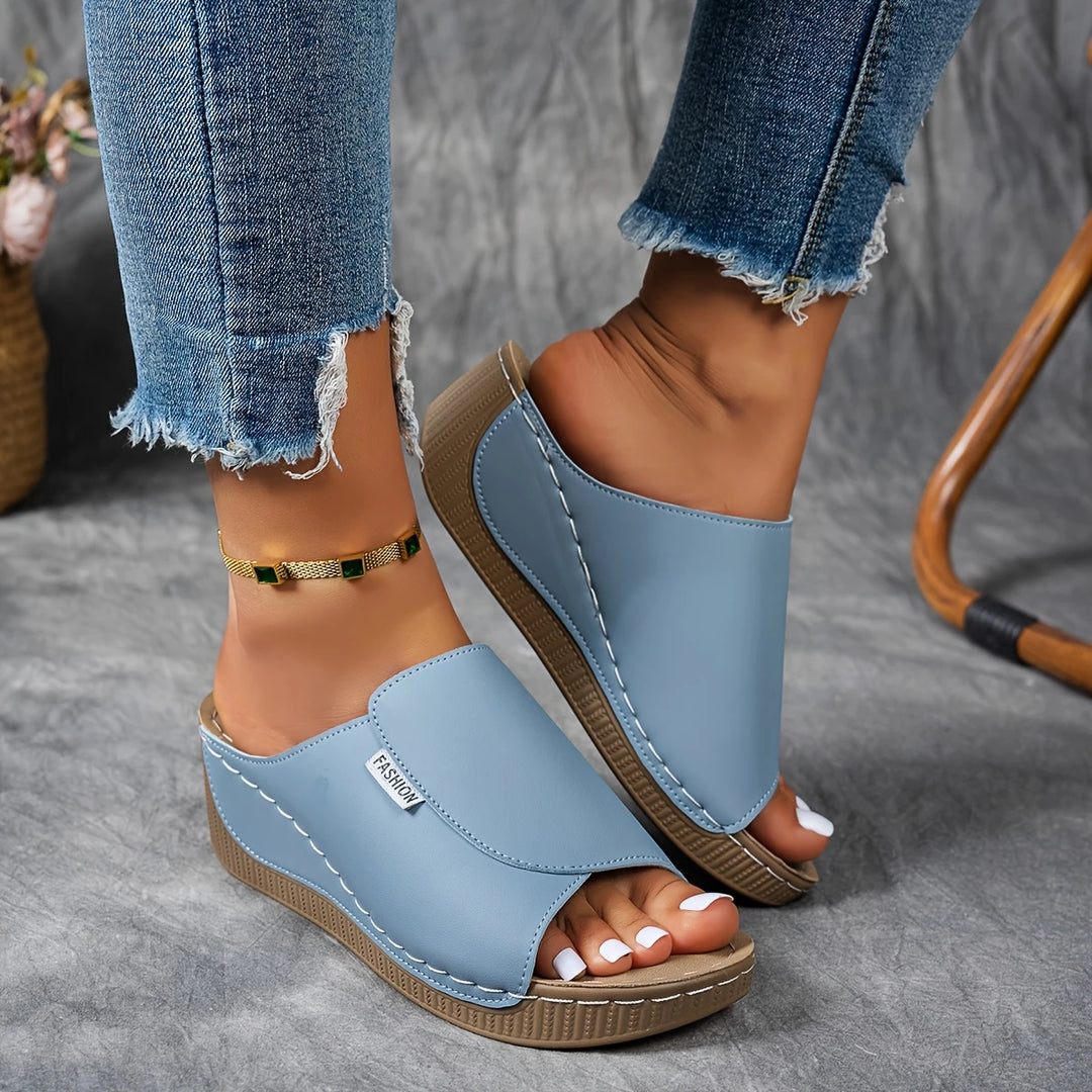 Verena - Platform Slip-On Sandals