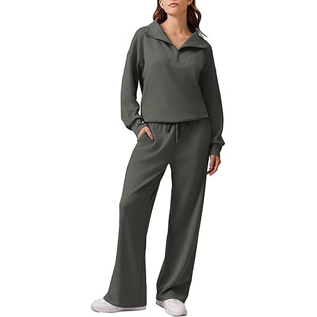Maud - Relaxed Half Zip Two Piece Set