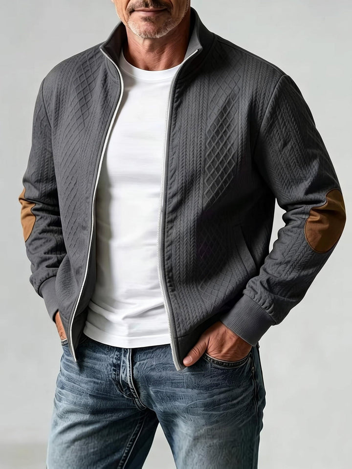 Flyn - Textured Baseball Jacket