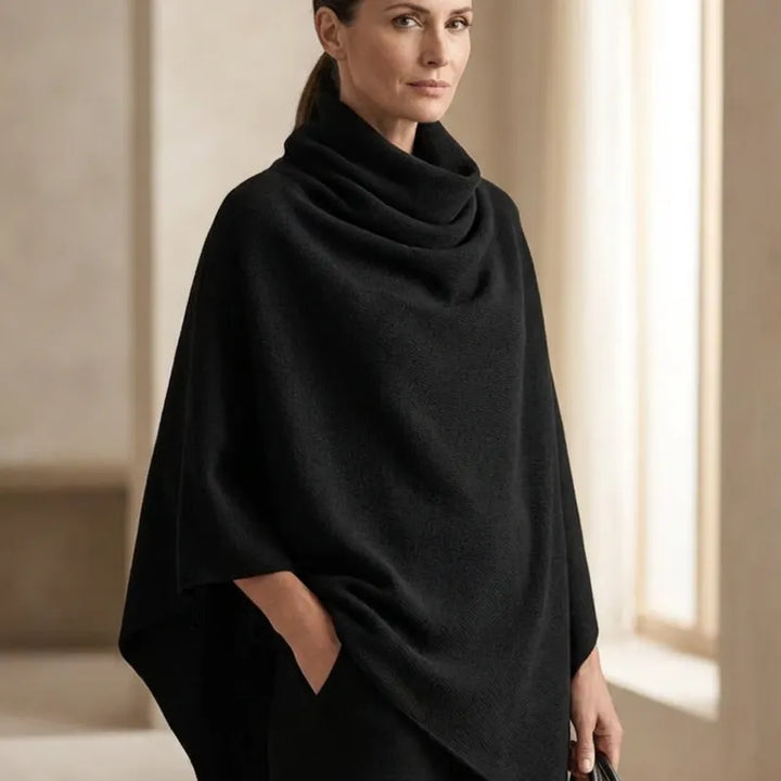 Kaelis - Draped Turtleneck Two Piece Trouser Set