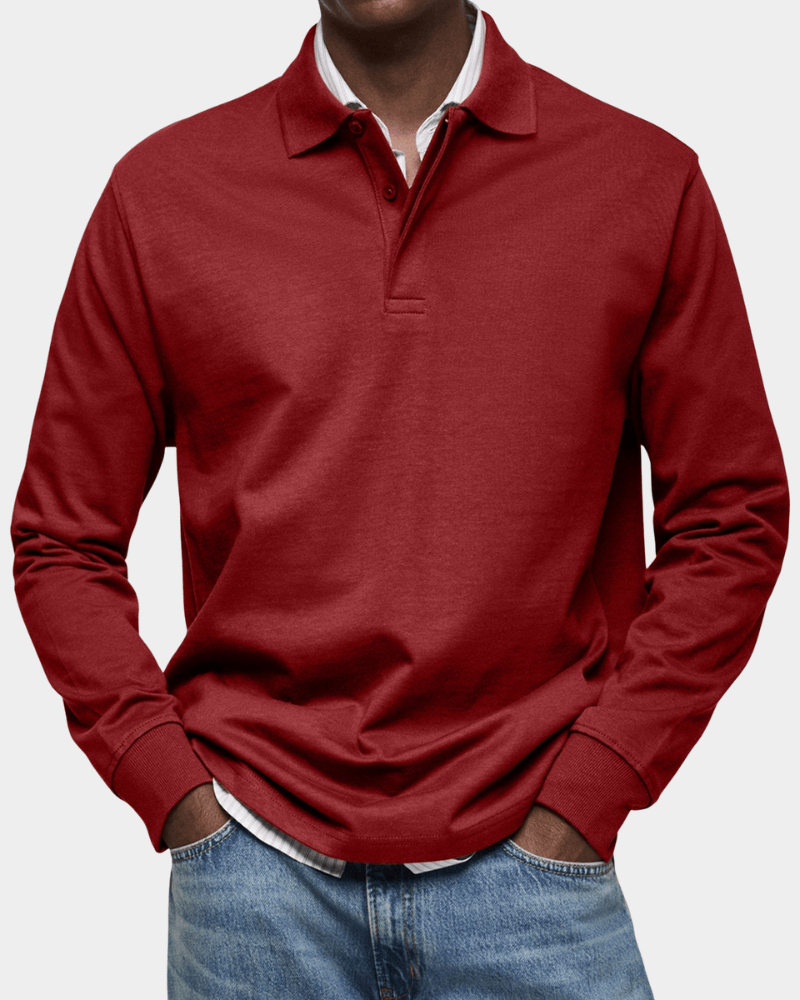 Taevan - Textured Knit Polo