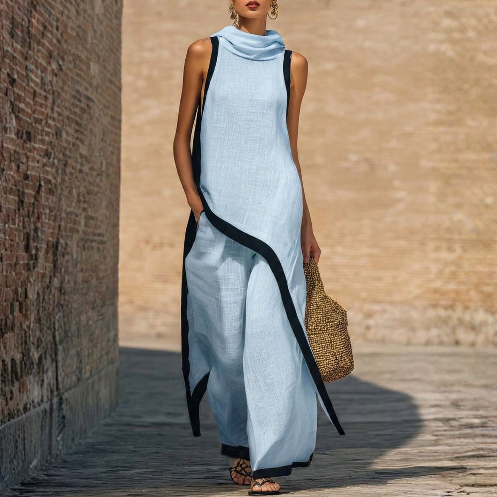 Florine - Sleeveless Layered Two Piece Set