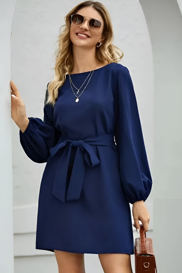 Trinity - Elegant Casual Belted Dress