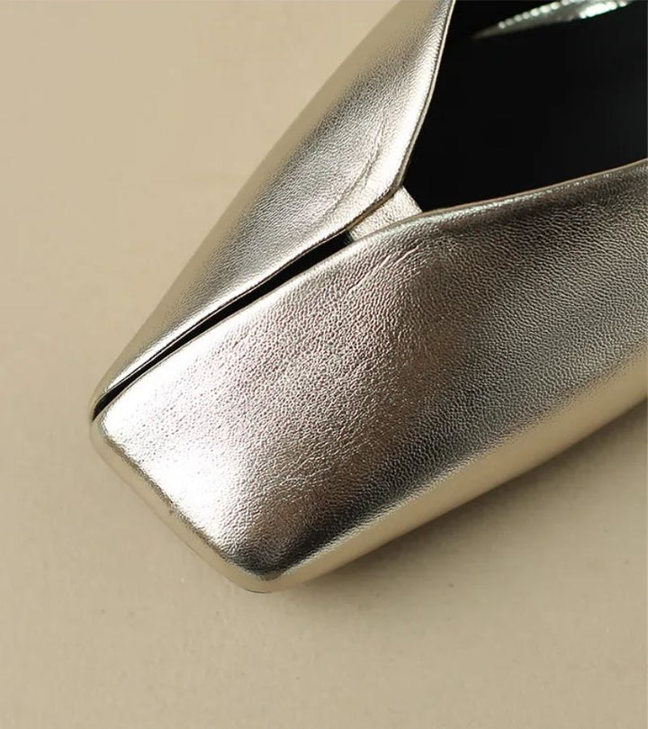 Camellia - Premium Square-Toe Mule