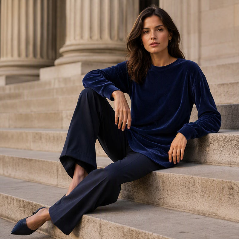 Bluma - Relaxed Long Sleeve Everyday Top