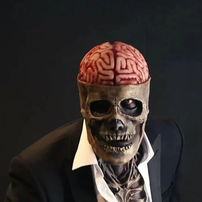 Exposed Brain Skeleton Mask