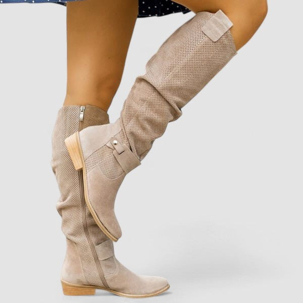 Amira - Cushioned Western Ankle Boots