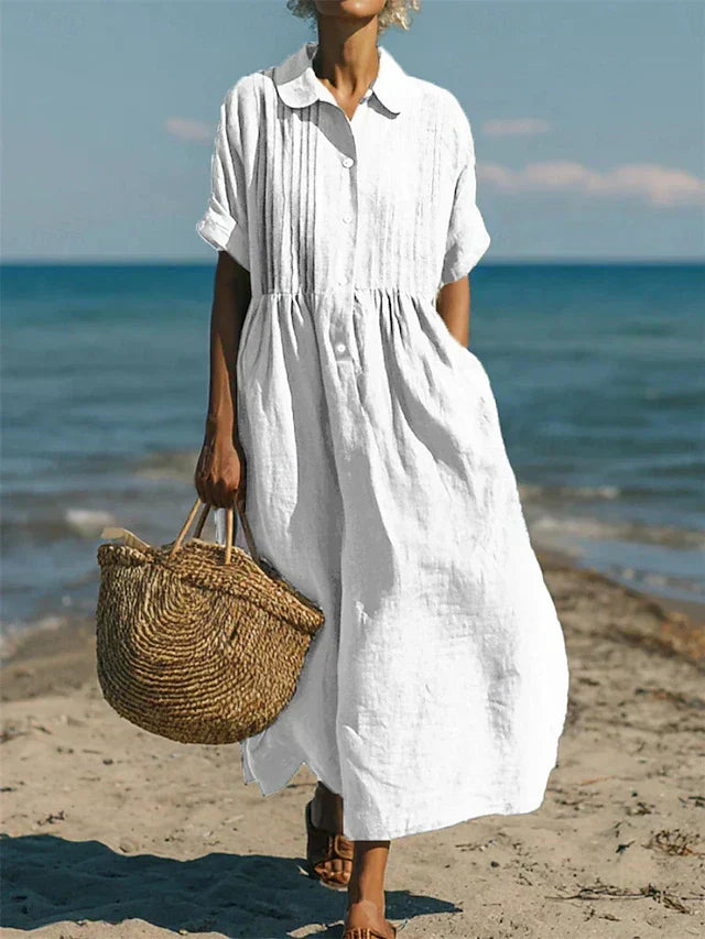 Galilea - Breezy Button-Front Dress