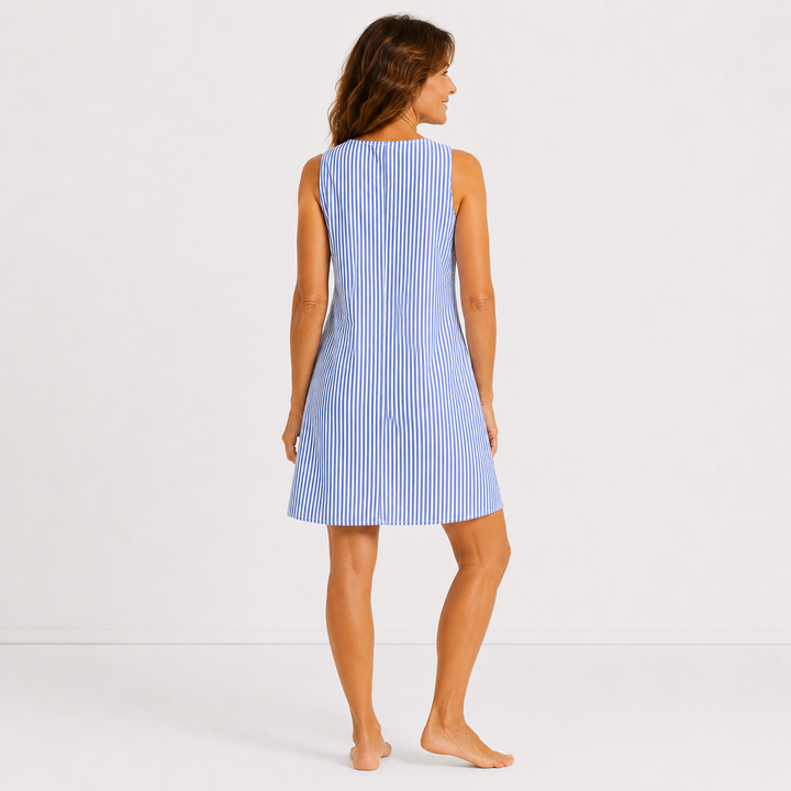 Jolina - Soft-Touch Striped Sundress