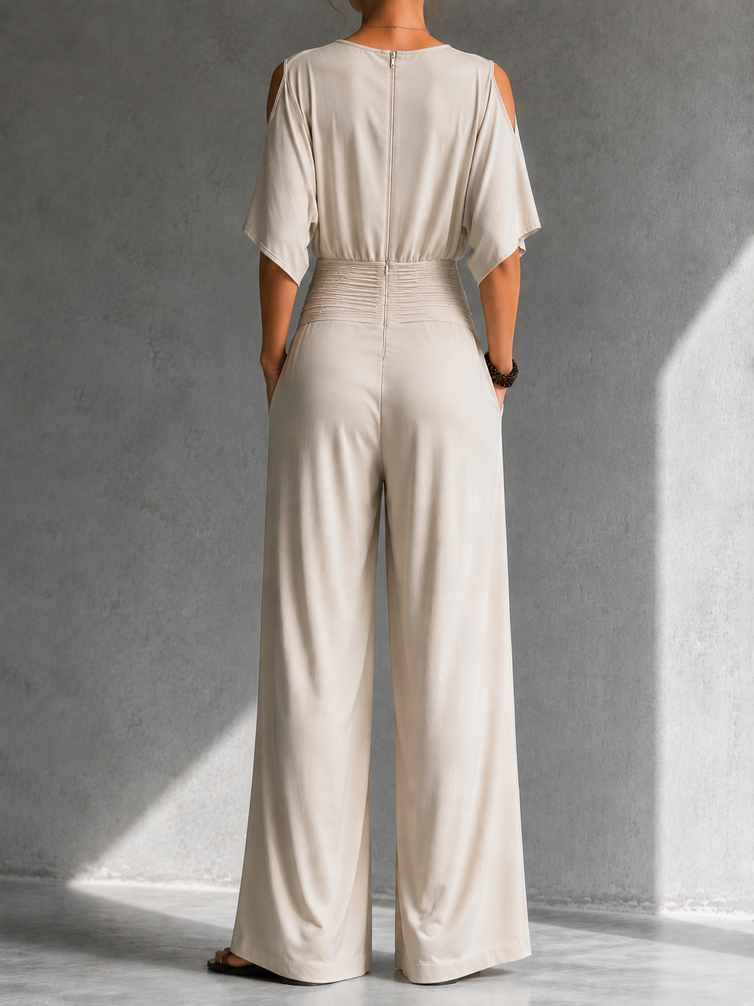 Odelisse - Soft-Touch Wrap Jumpsuit