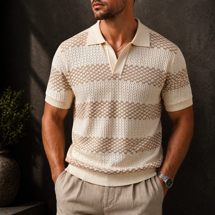 Alden - Textured Knit Polo