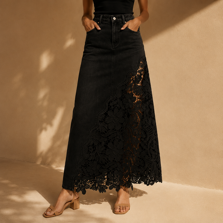 Faelyn - Elegant High-Waisted Maxi Skirt