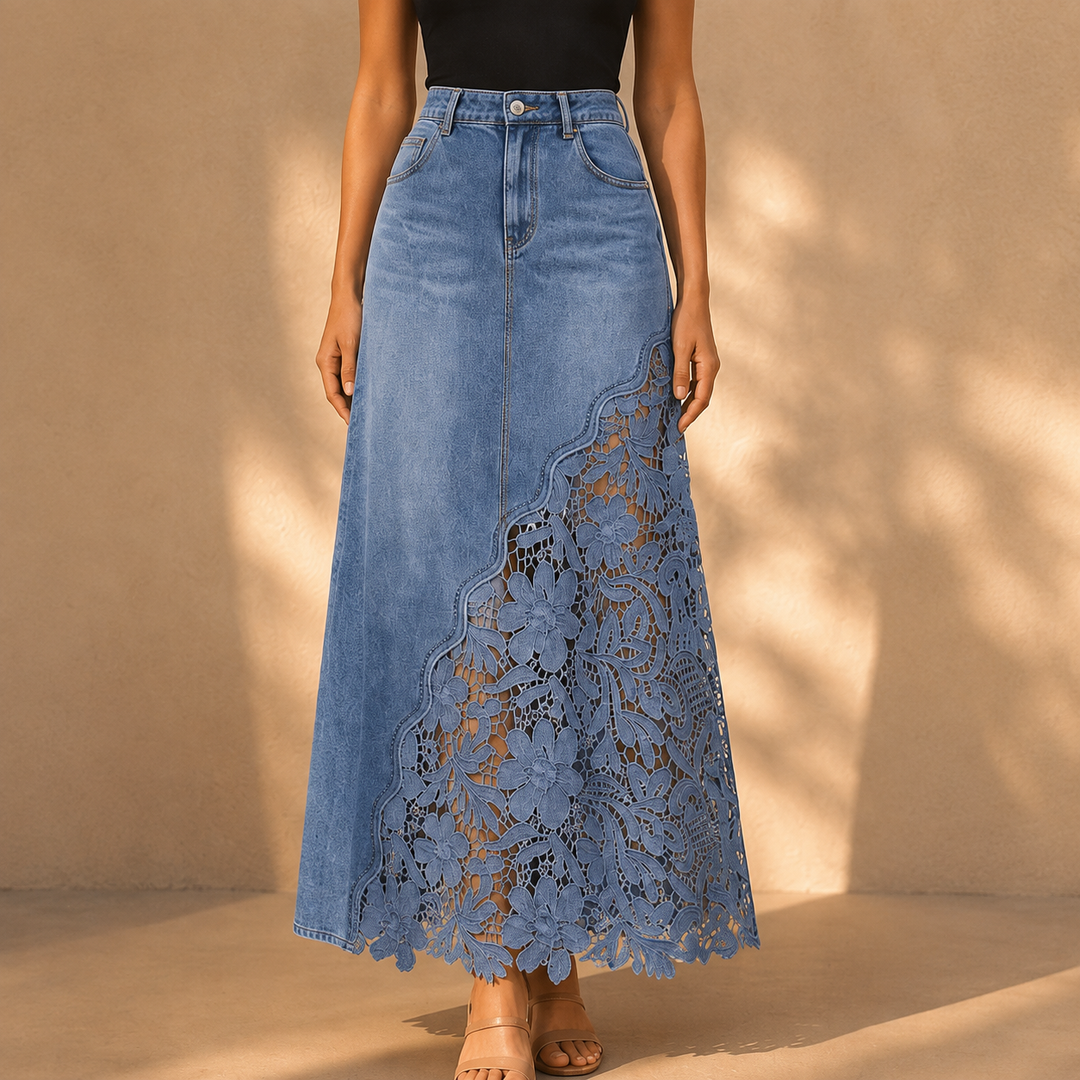 Faelyn - Elegant High-Waisted Maxi Skirt