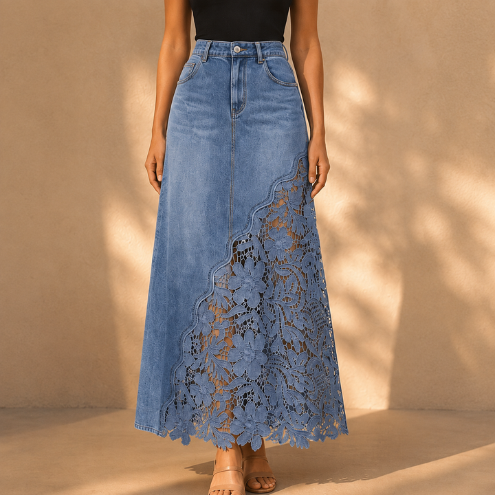 Faelyn - Elegant High-Waisted Maxi Skirt