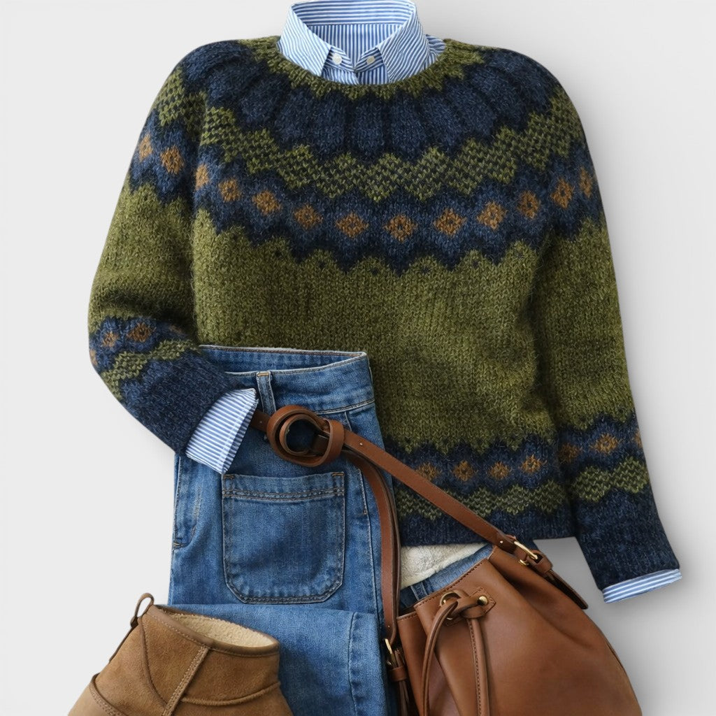 Vionne - Soft-Touch Nordic Knit Jumper