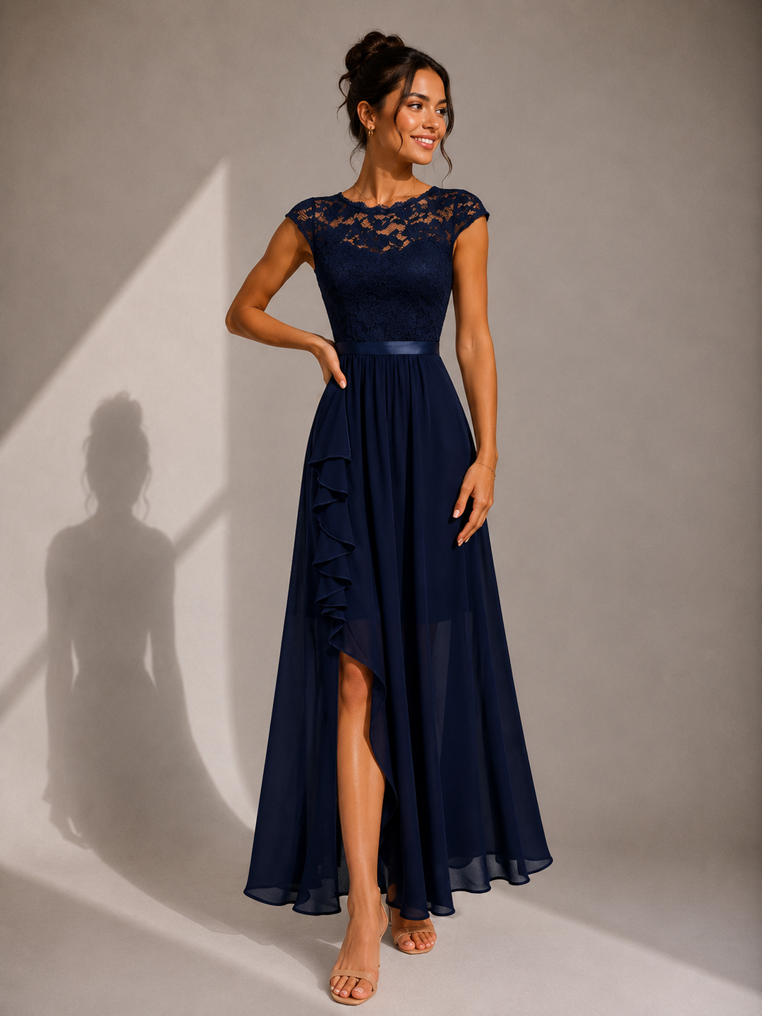 Ainsley - Embroidered Evening Gown