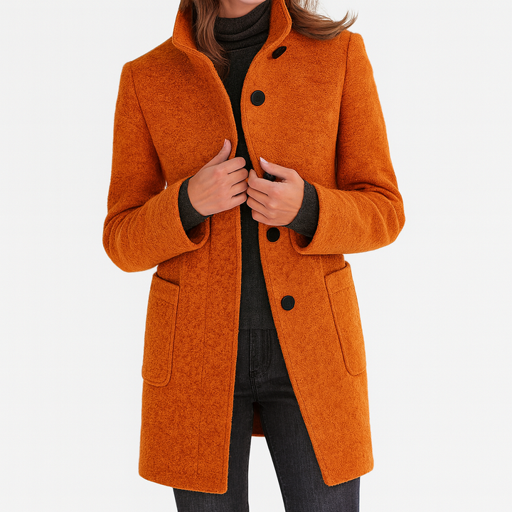 Jessa - Mid-Length Button Coat