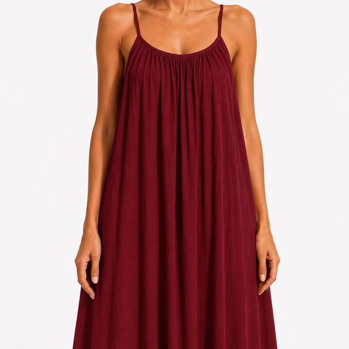 Melody - Soft-Touch V-Neck Wrap Midi Dress