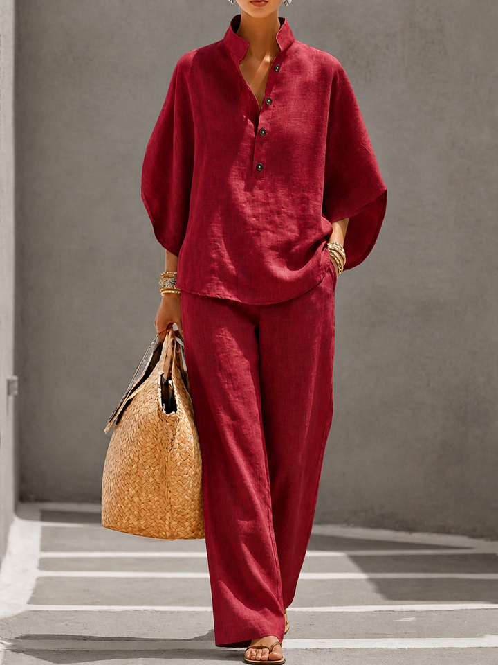 Evangeline - Breezy Linen Two-Piece Set