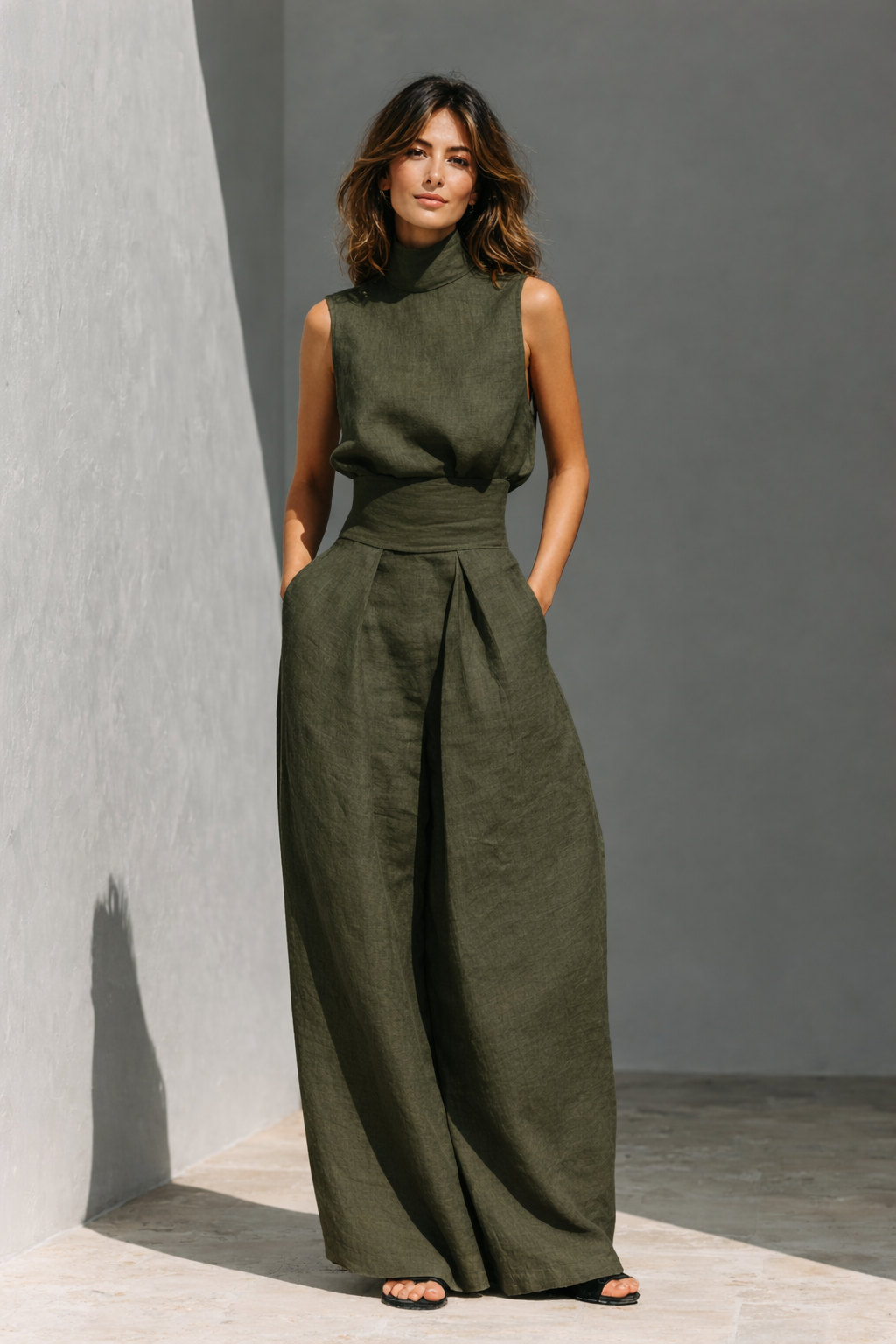 Riselda - Lightweight Linen Two-Piece Set