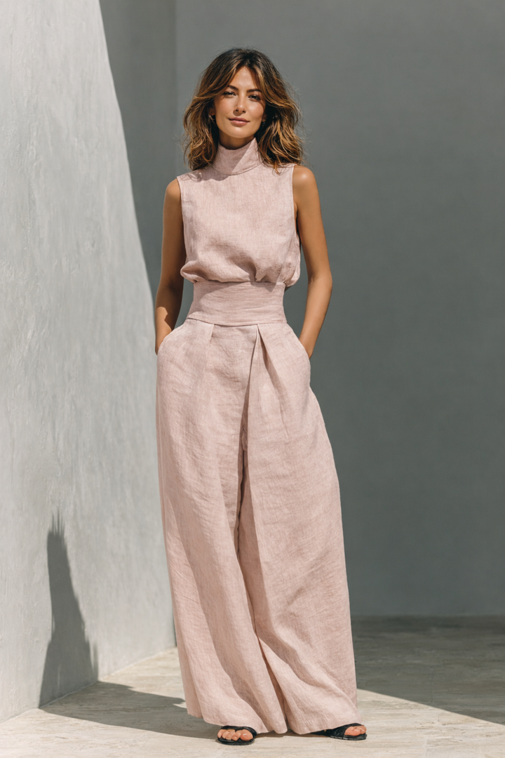 Riselda - Lightweight Linen Two-Piece Set