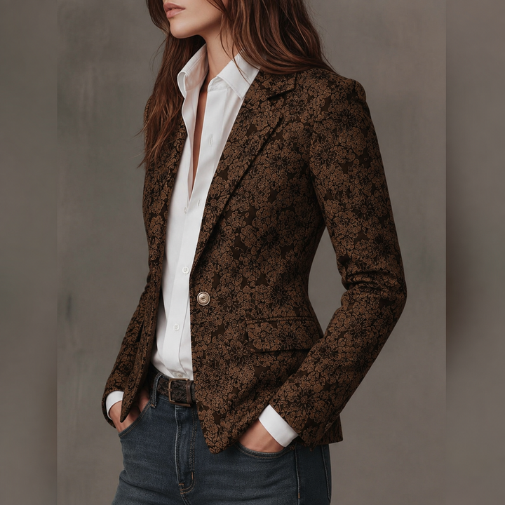 Rhoswen - Tailored Jacquard Blazer