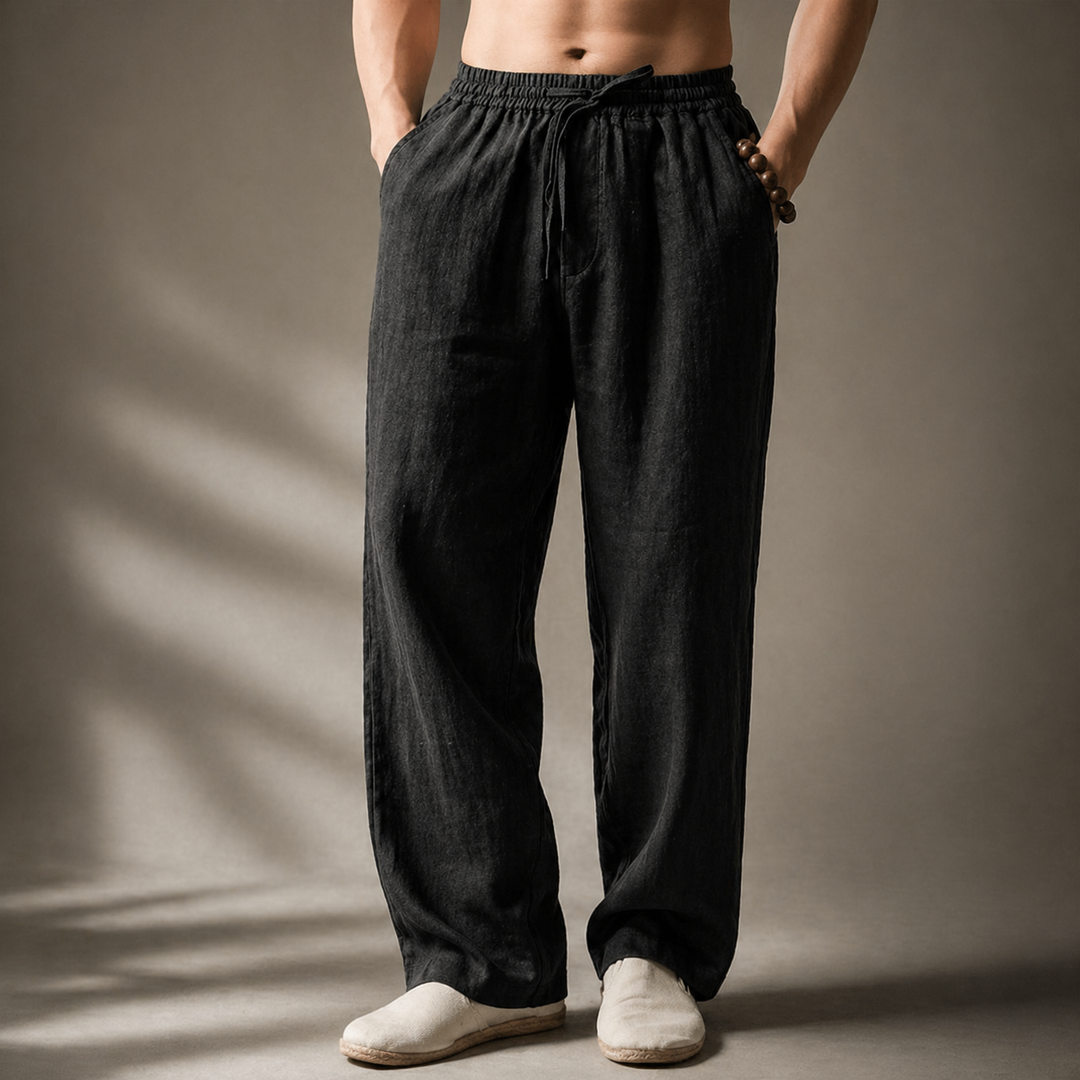 Auberon - Relaxed Linen Trousers