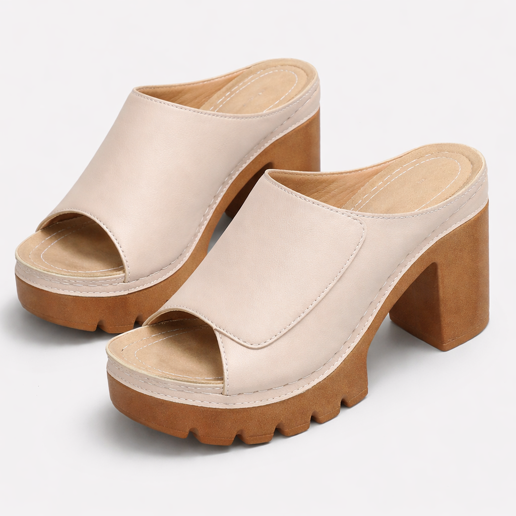 Melisande - Polished Platform Heels