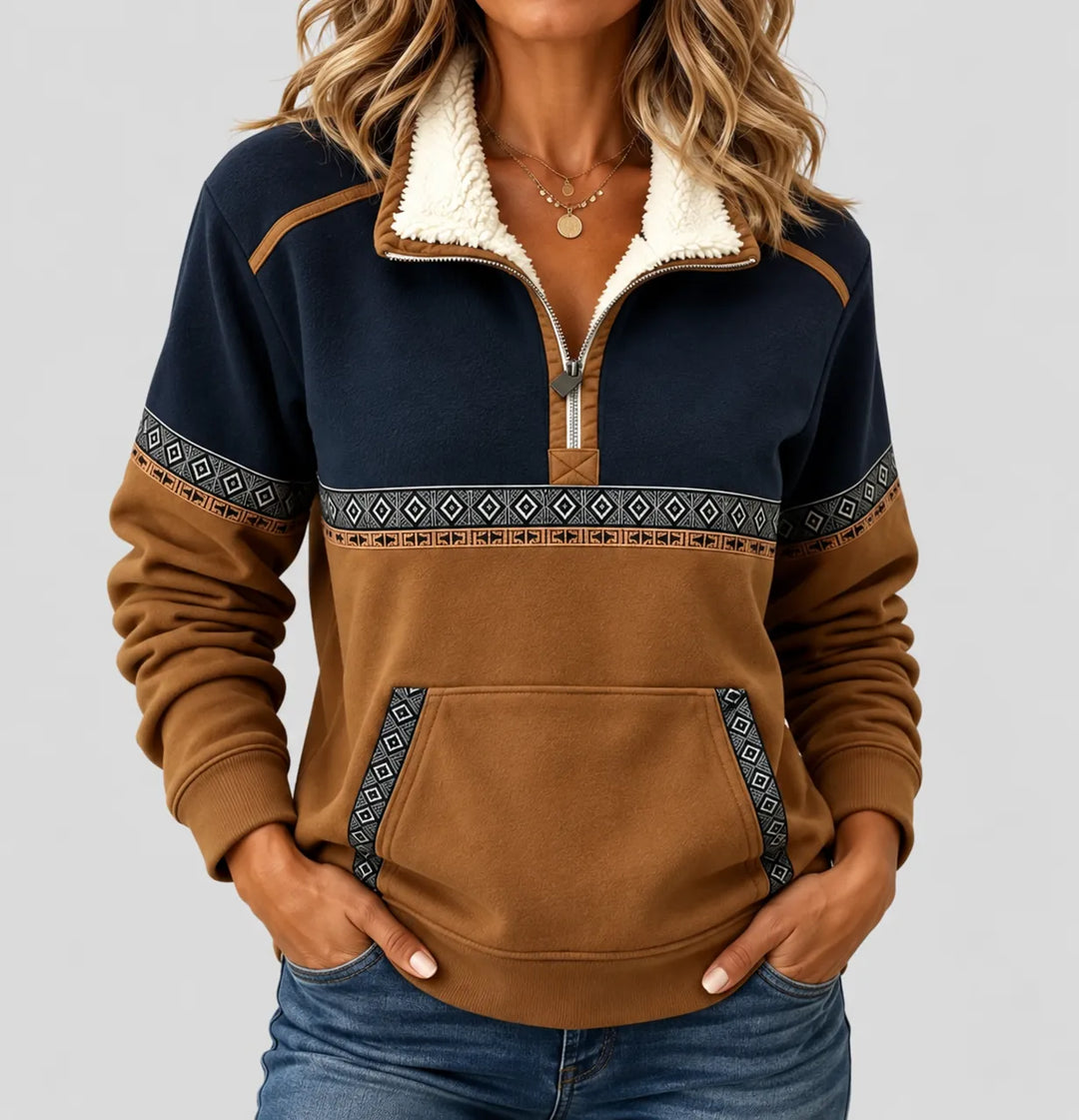 Coraia - Plush Half-Zip Pullover