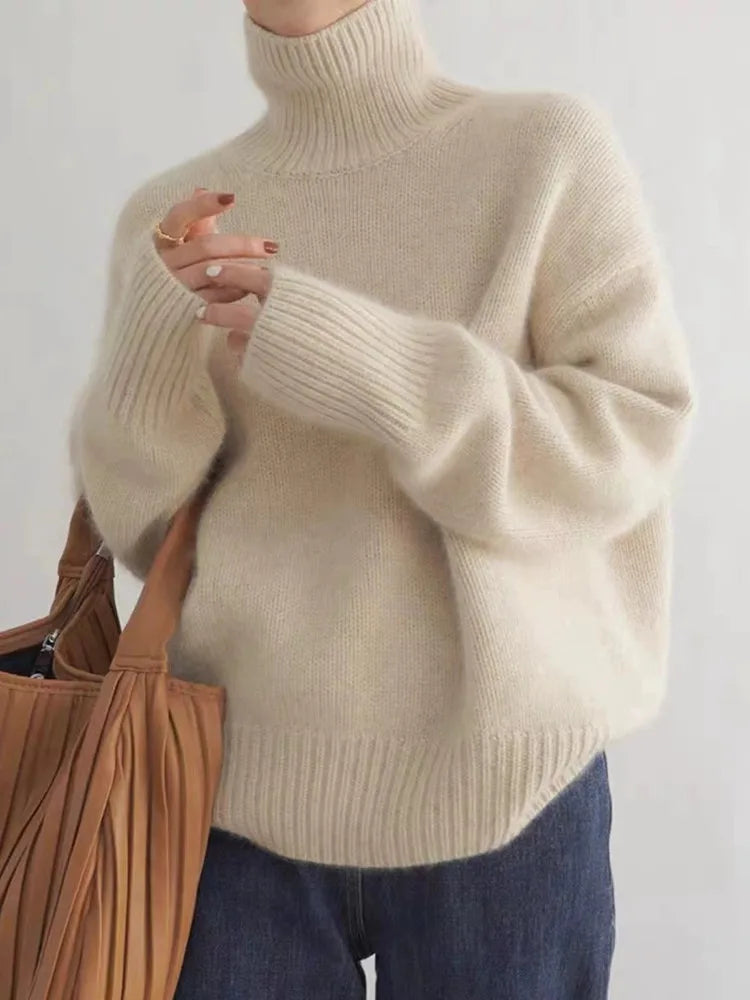 Nysira - Soft-Touch Roll-Neck Sweater