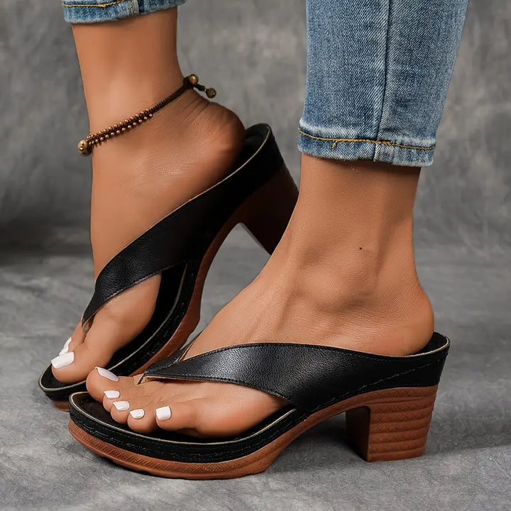 Alouette - Cushioned Heeled Sandals