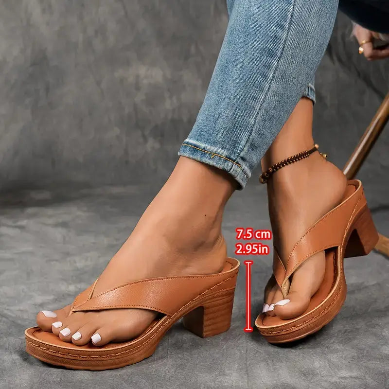 Alouette - Cushioned Heeled Sandals