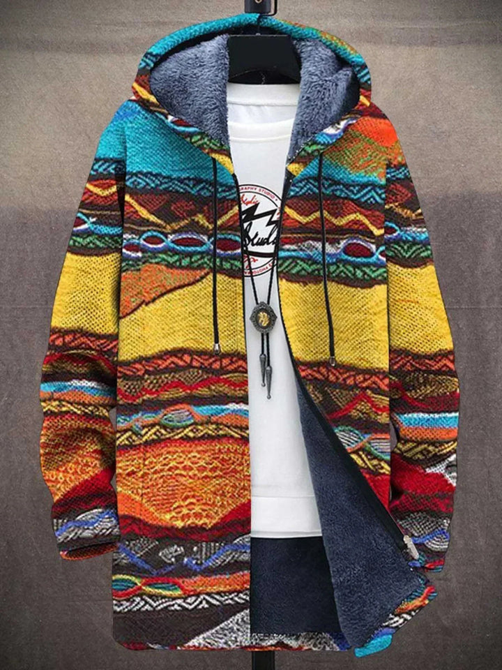 Barden - Colour Block Plush Lined Hooded Jacket
