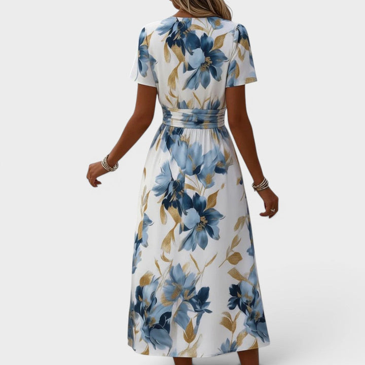 Carmen - Soft-Touch Floral Wrap Maxi Dress