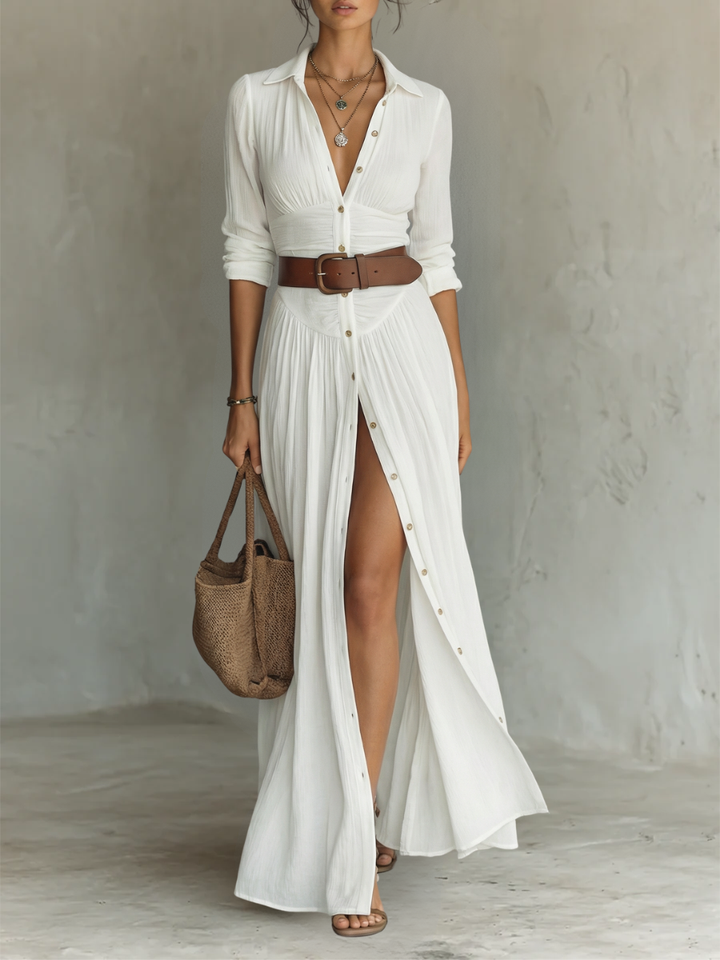Melusine - Lightweight Belted Maxi Dress