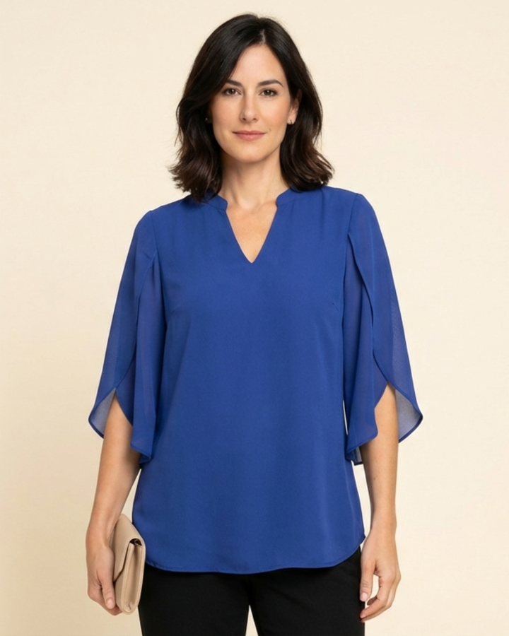 Zanyelle - Soft-Touch Layered Blouse