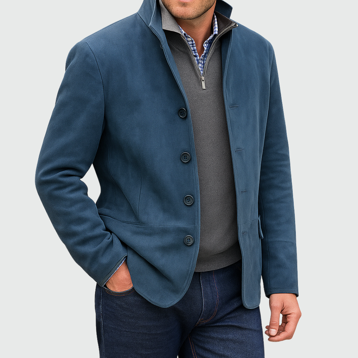 Aberley - Soft-Touch Button-Front Jacket