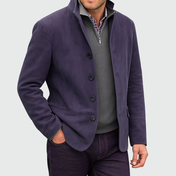 Aberley - Soft-Touch Button-Front Jacket