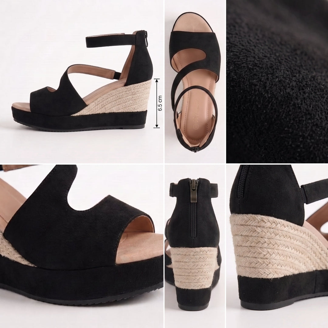 Clarisse - Cushioned Wedge Sandals