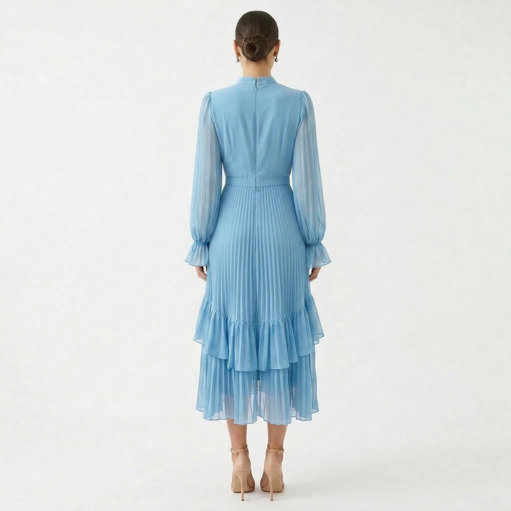 Kiana - Sculptural Pleated Evening Dress