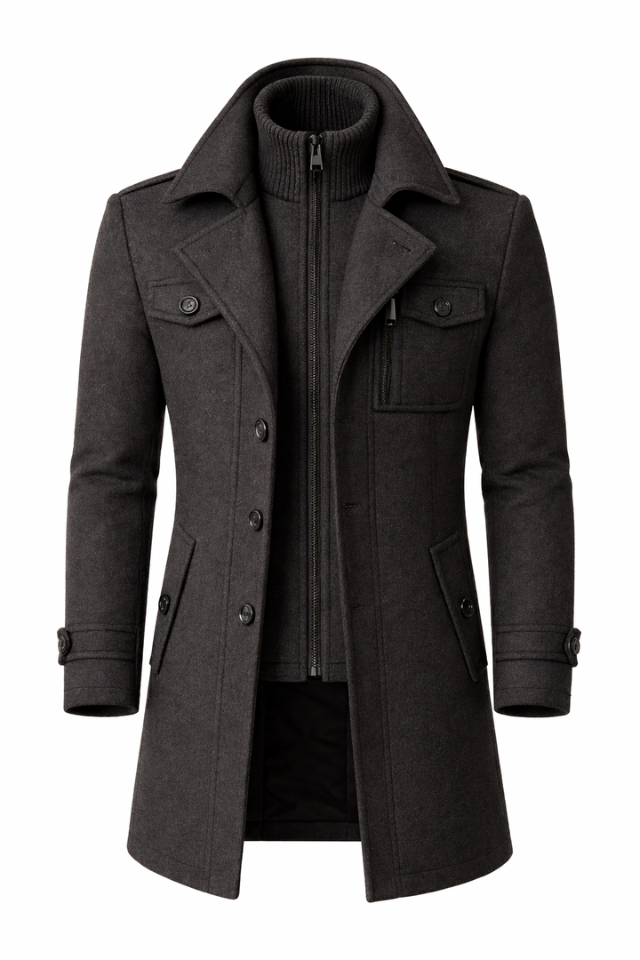 Ivan - Double-Breasted Longline Coat