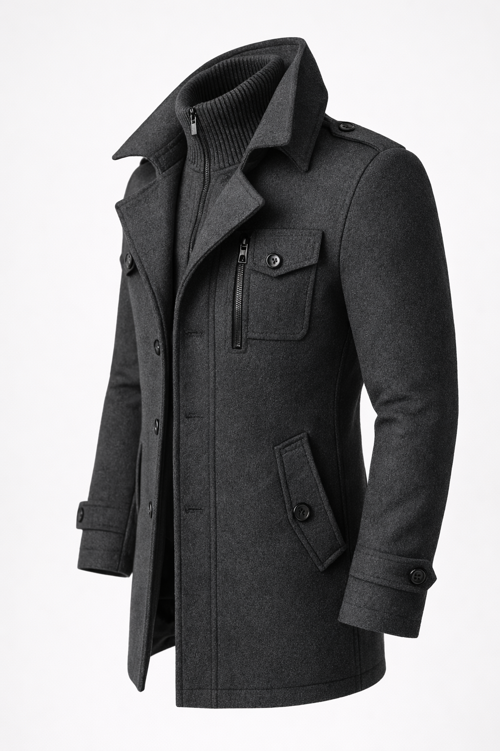 Ivan - Double-Breasted Longline Coat