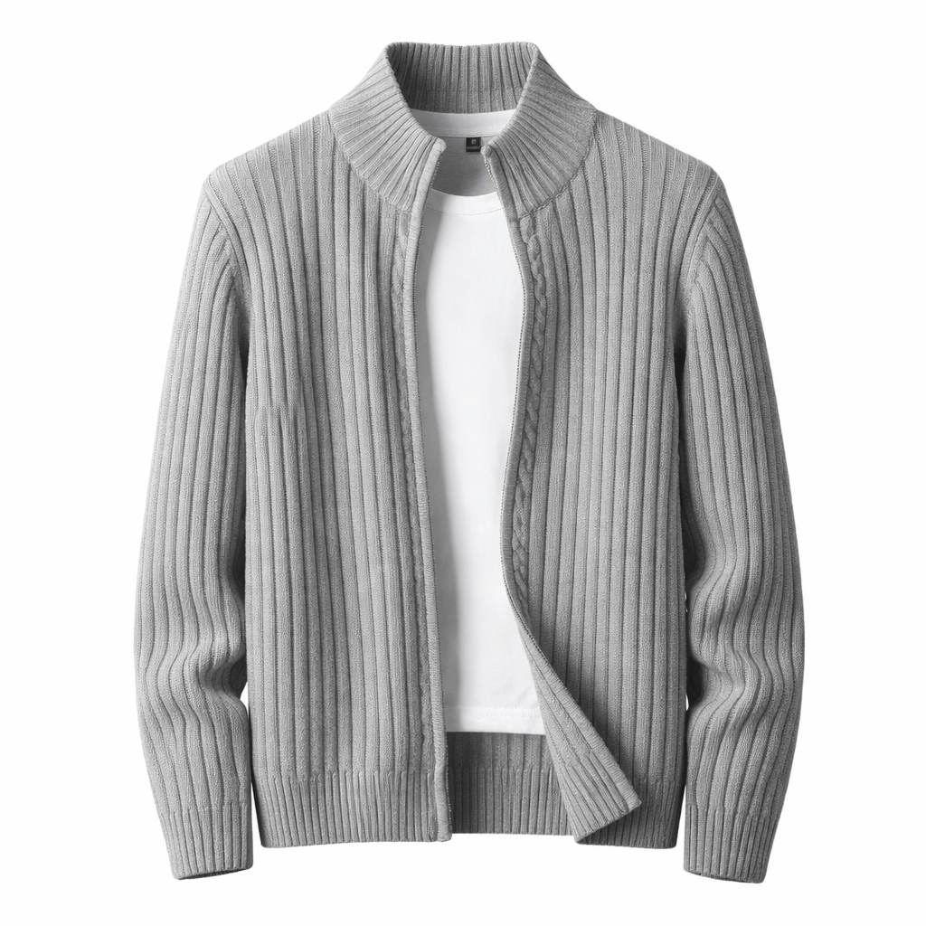 Cass - Structured Zip-Up Cardigan