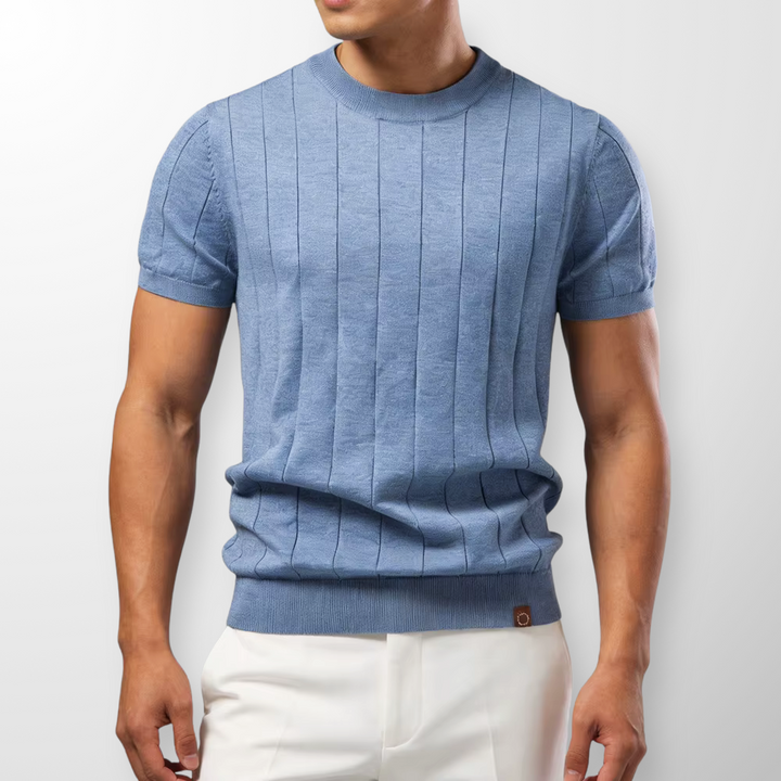 Flavian - Textured Short Sleeve T-Shirt